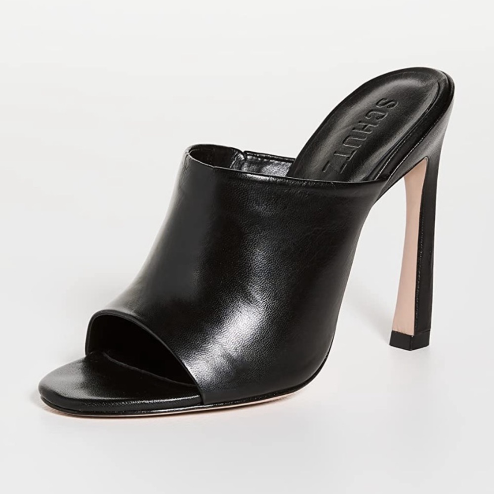 NWT SCHUTZ Dani black mules size 9.5